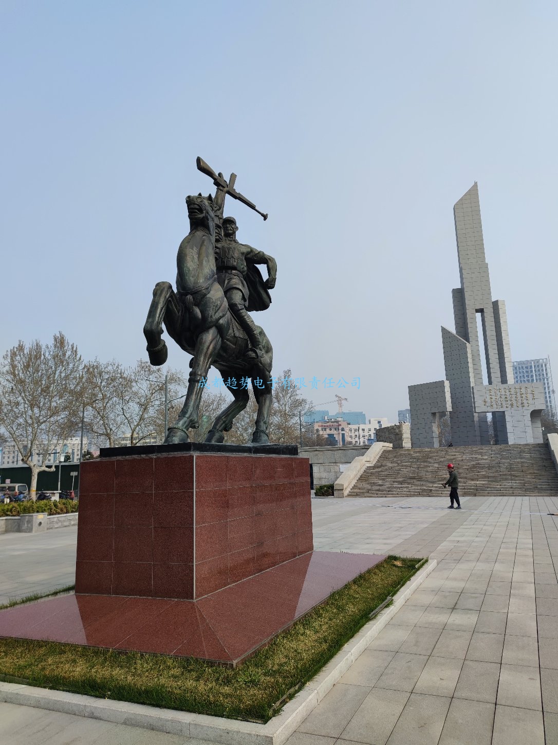 2023年04月03日河北省保定市某部隊三維電子沙盤項目交付，瞻仰華北軍區(qū)烈士陵園！我司工程師們自發(fā)前往的第89個烈士陵園