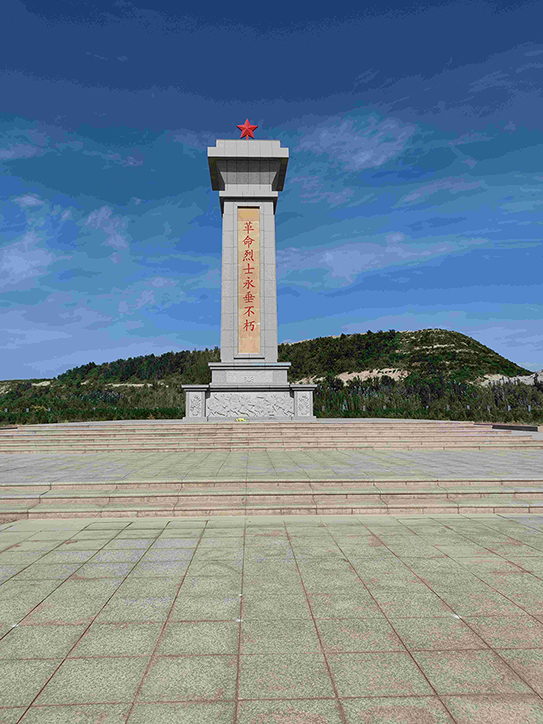 20210902新疆自治區(qū)庫爾勒某部隊三維電子沙盤項目交付！瞻仰庫爾勒烈士陵園！