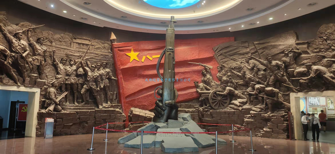 20211008江西省南昌某人武部三維數(shù)字沙盤項目交付！瞻仰南昌八一起義烈士陵園！