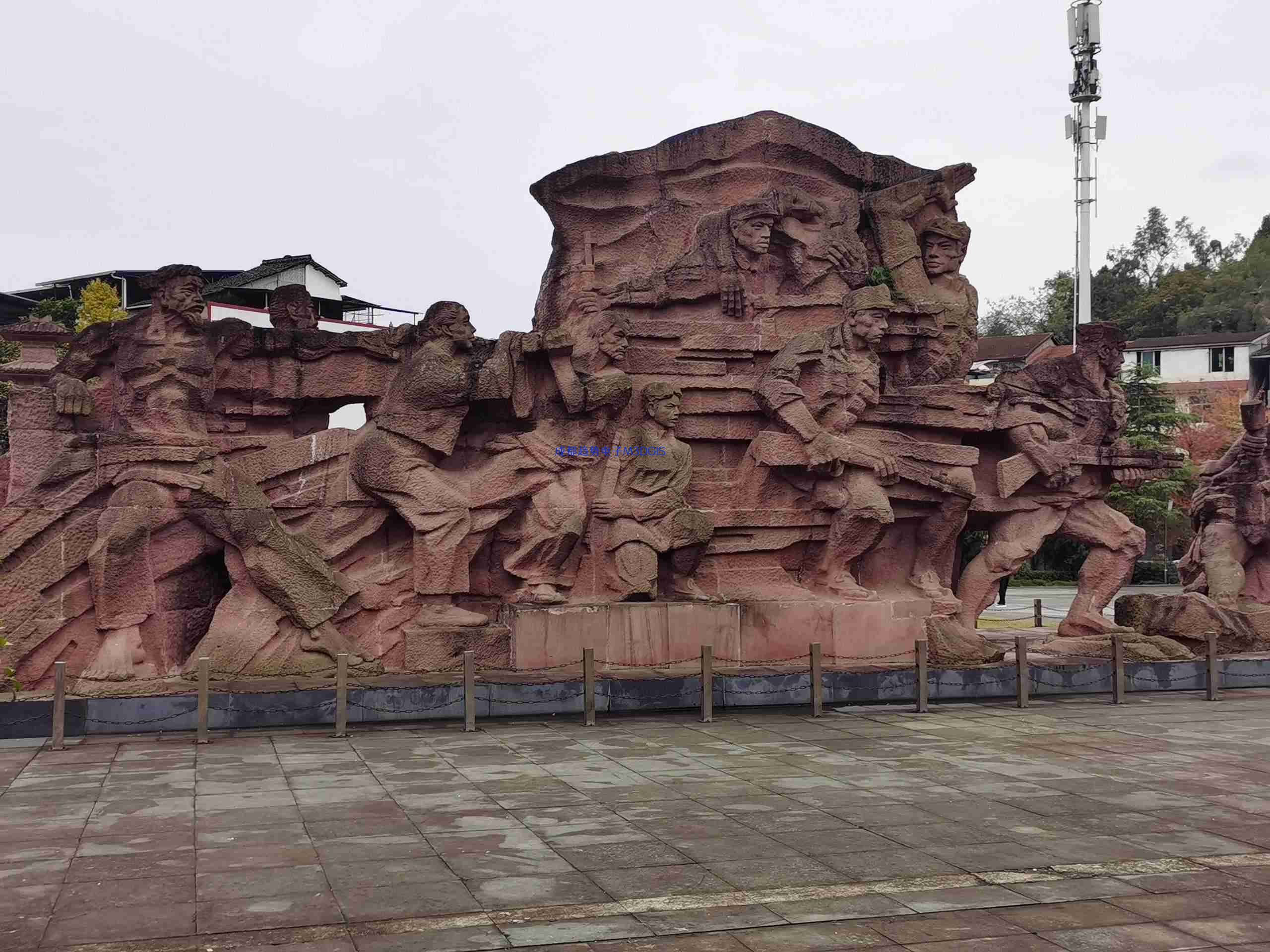 2023年12月27日四川省閬中市某人武部三維數(shù)字沙盤交付，瞻仰閬中市紅軍烈士紀(jì)念園！我司工程師們自發(fā)前往的第118個(gè)烈士陵園